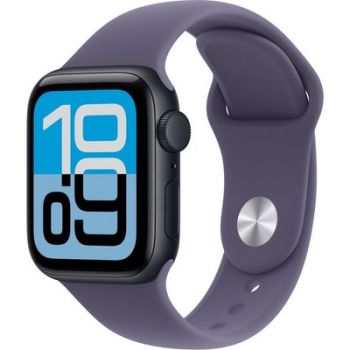 Apple Watch SE 3 40 mm, Midnight Aluminum Purple Fog Sport Band S/M